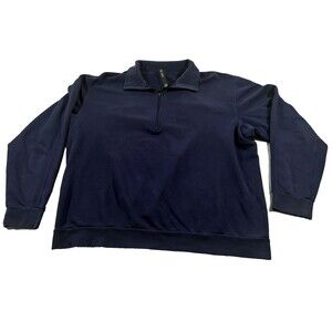 Lululemon Activewear Performance Half Zip Sweatshirt Cotton Mens LM3EKCS Sz L